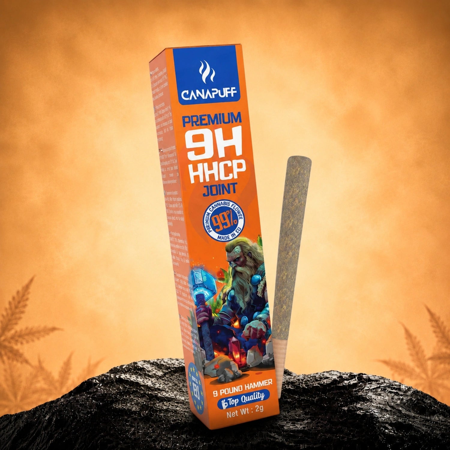 Canapuff 9H-HHCP joint 9 Pound Hammer 99% 2g with packaging