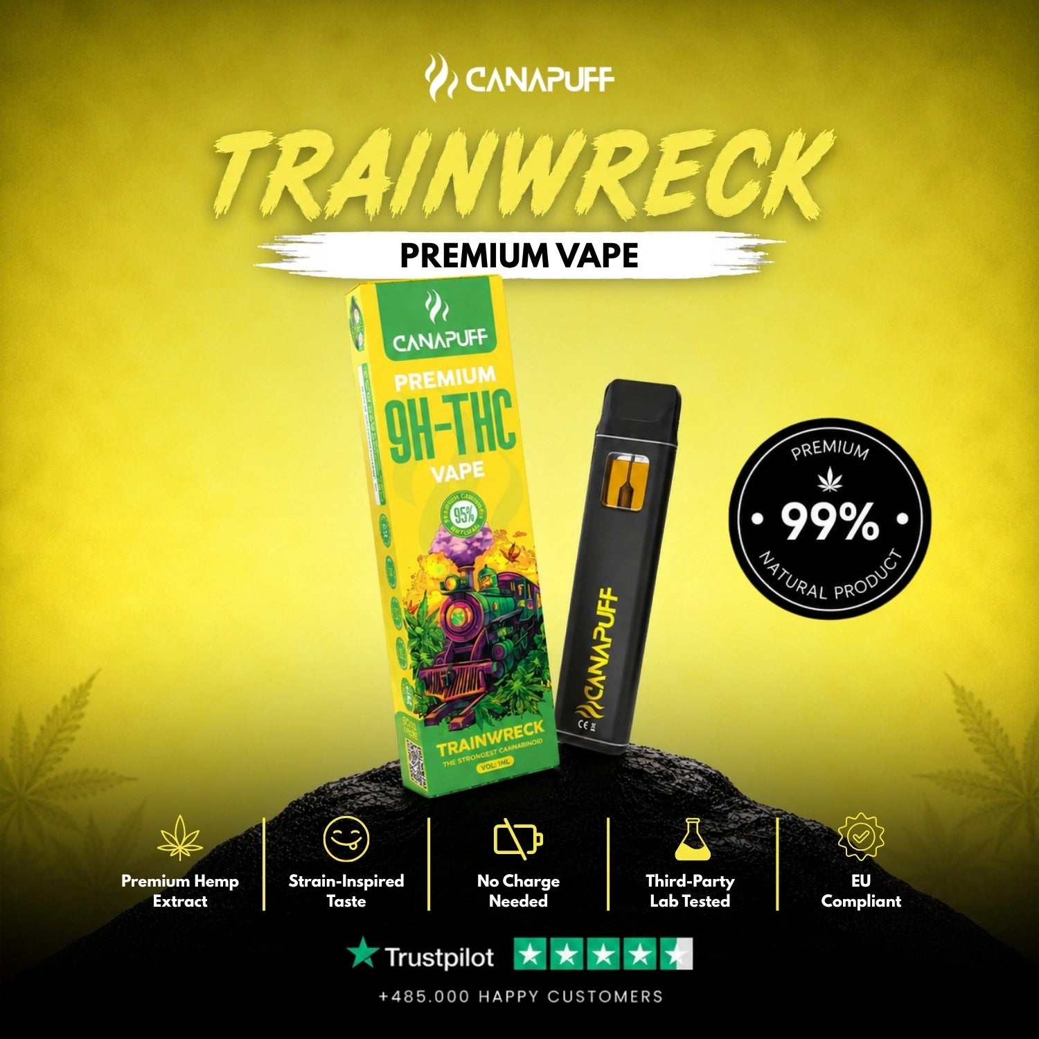 9H-THC Vape Trainwreck 95% 1ml