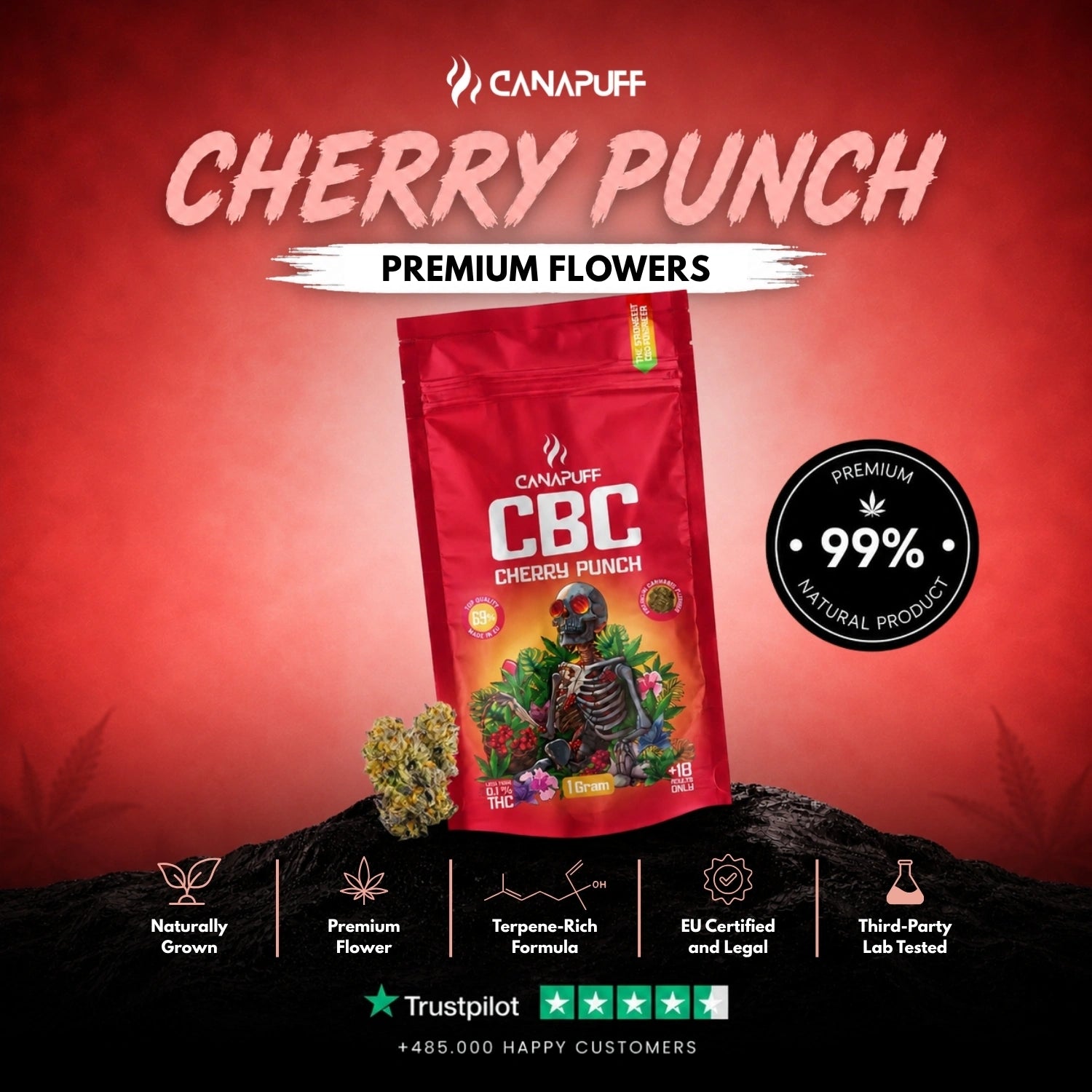 CBC Flowers Cherry Punch 69%
