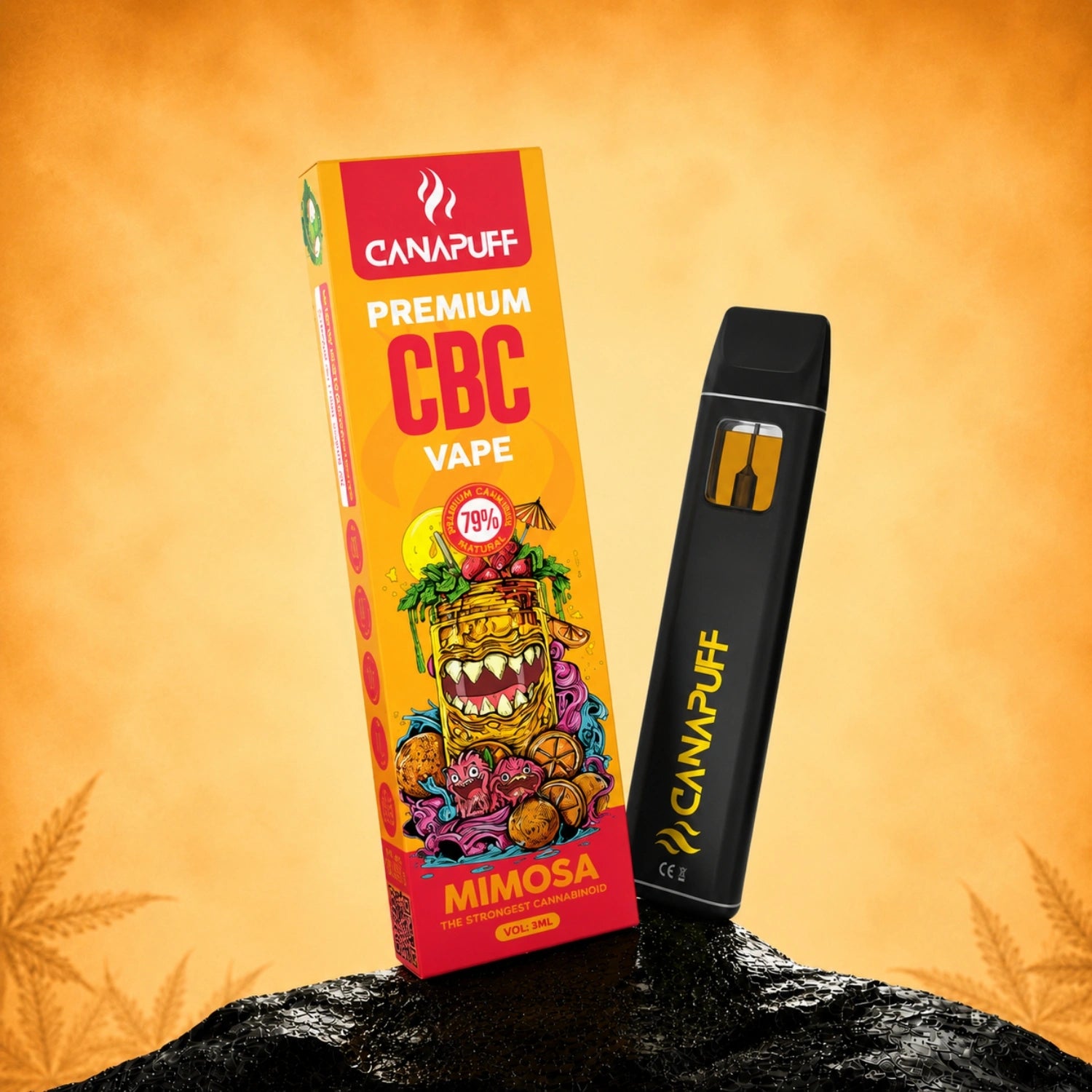 Canapuff CBC Vape Mimosa 79% 1ml disposable pen