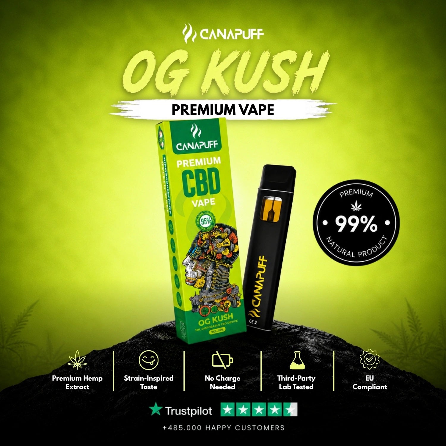 CBD Vape OG Kush 95% 1ml