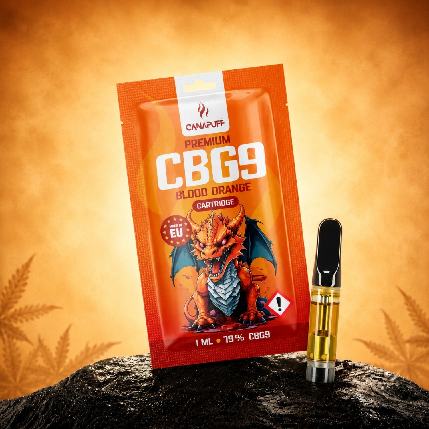 Canapuff CBG9 Blood Orange Cartridge 79%, 1 ml