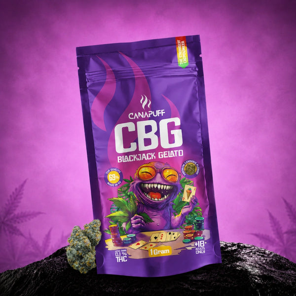 Canapuff CBG Blackjack Gelato virágzat 69%, 1 grammos tasak