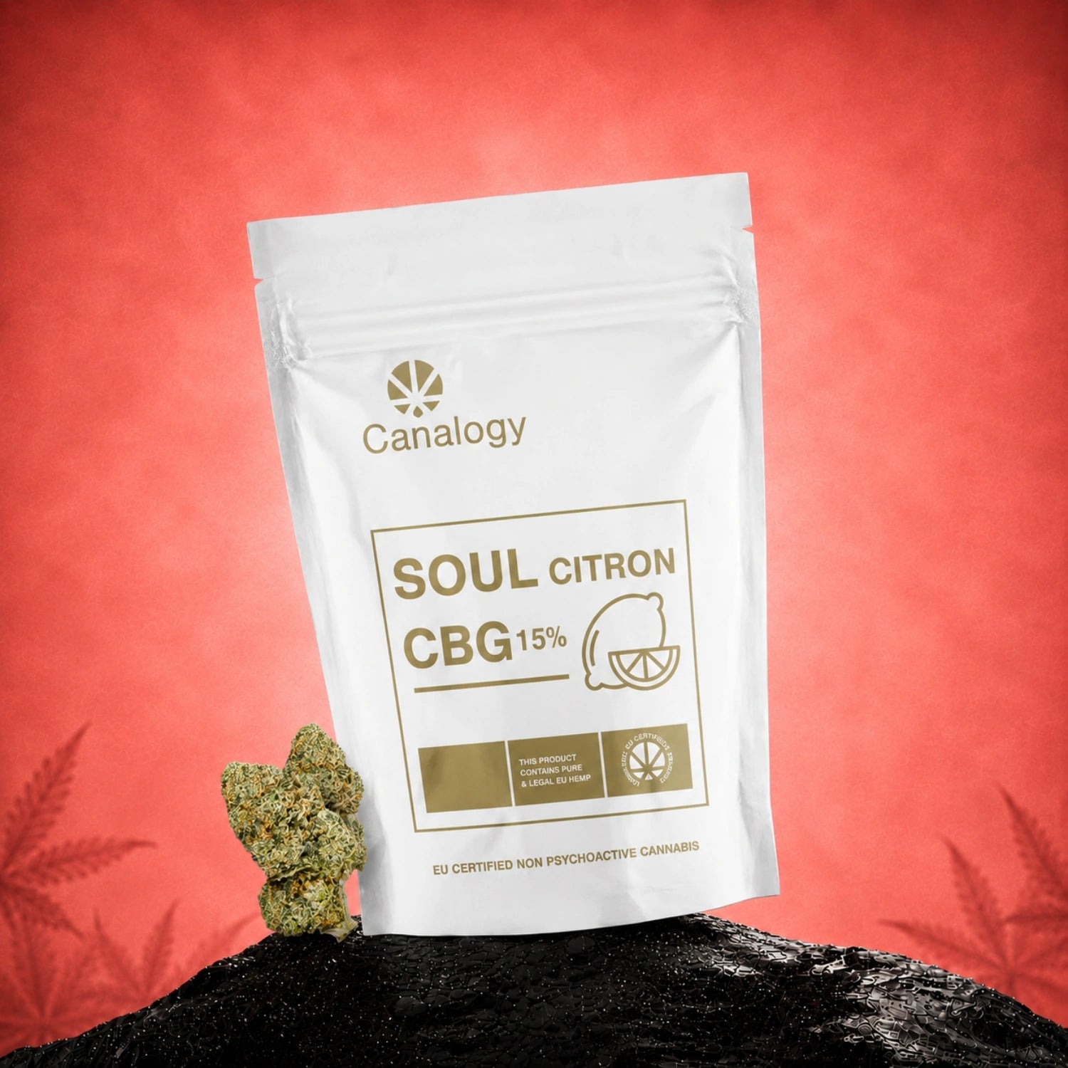 Canalogy Soul Citron CBG flowers 15% pouch