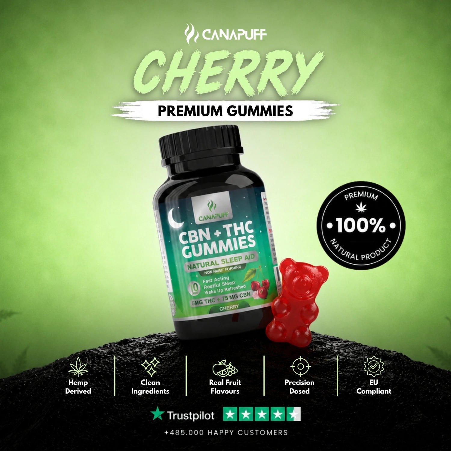 CBN+THC Gummies Cherry