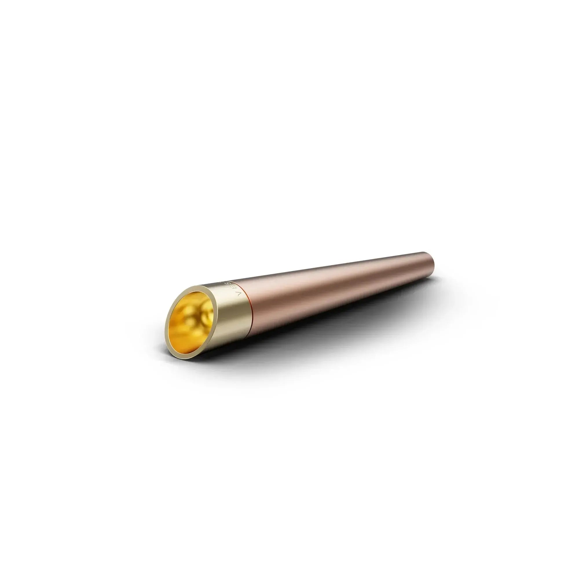 Canapuff Vessel Cone pre-roll holder in rose gold