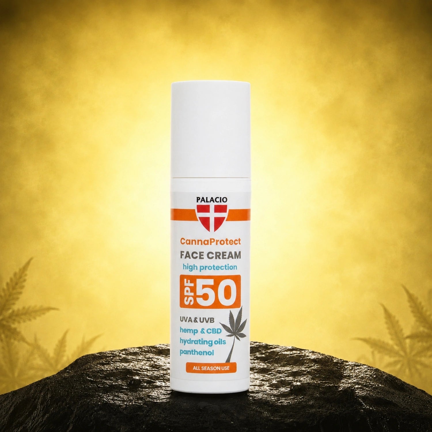 CannaProtect - Skin cream SPF50 with hemp, 50ml - Palacio