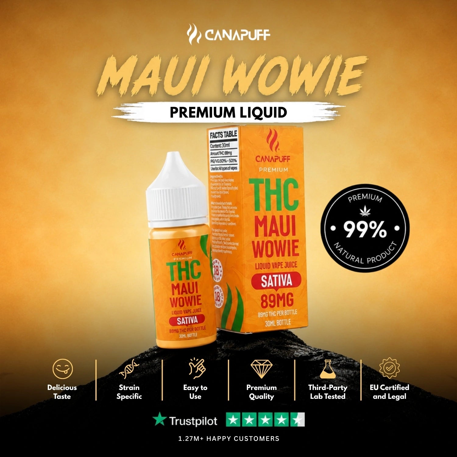 Delta 9 Liquid Maui Wowie 30ml
