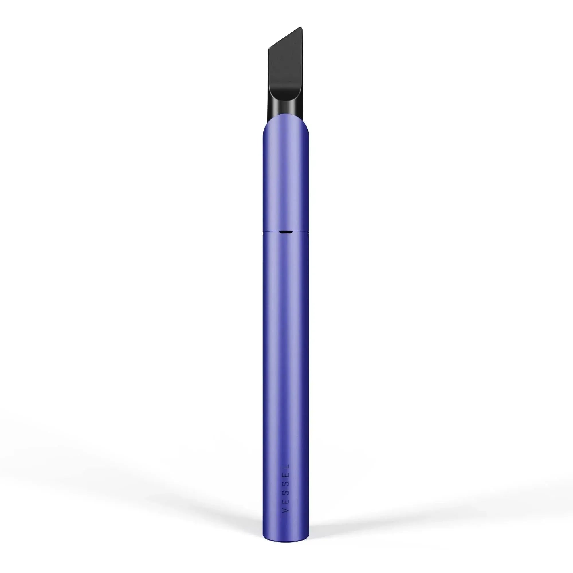 Vessel Vista Edge vape pen in Very Peri blue with black mouthpiece