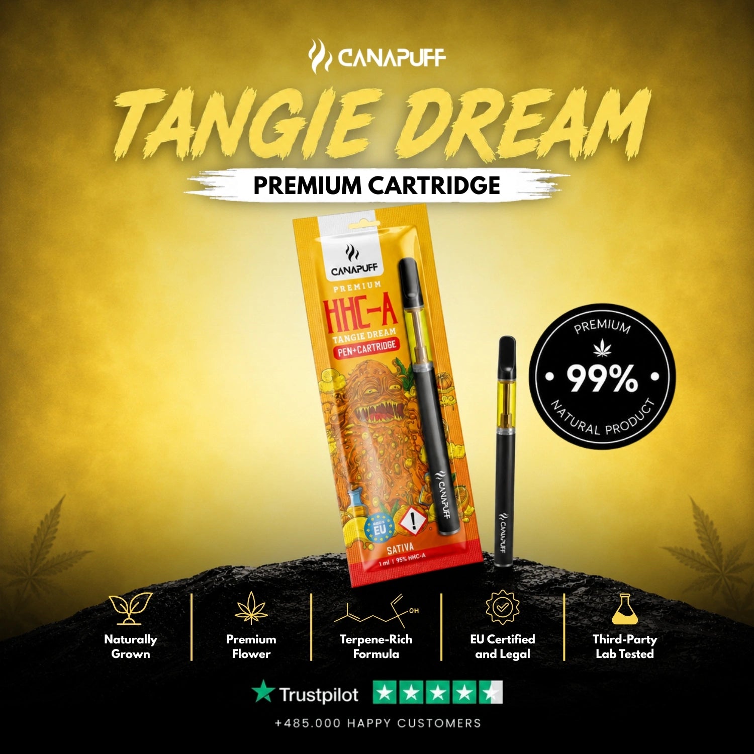 HHC-A Pen+Cartridge Tangie Dream 95%
