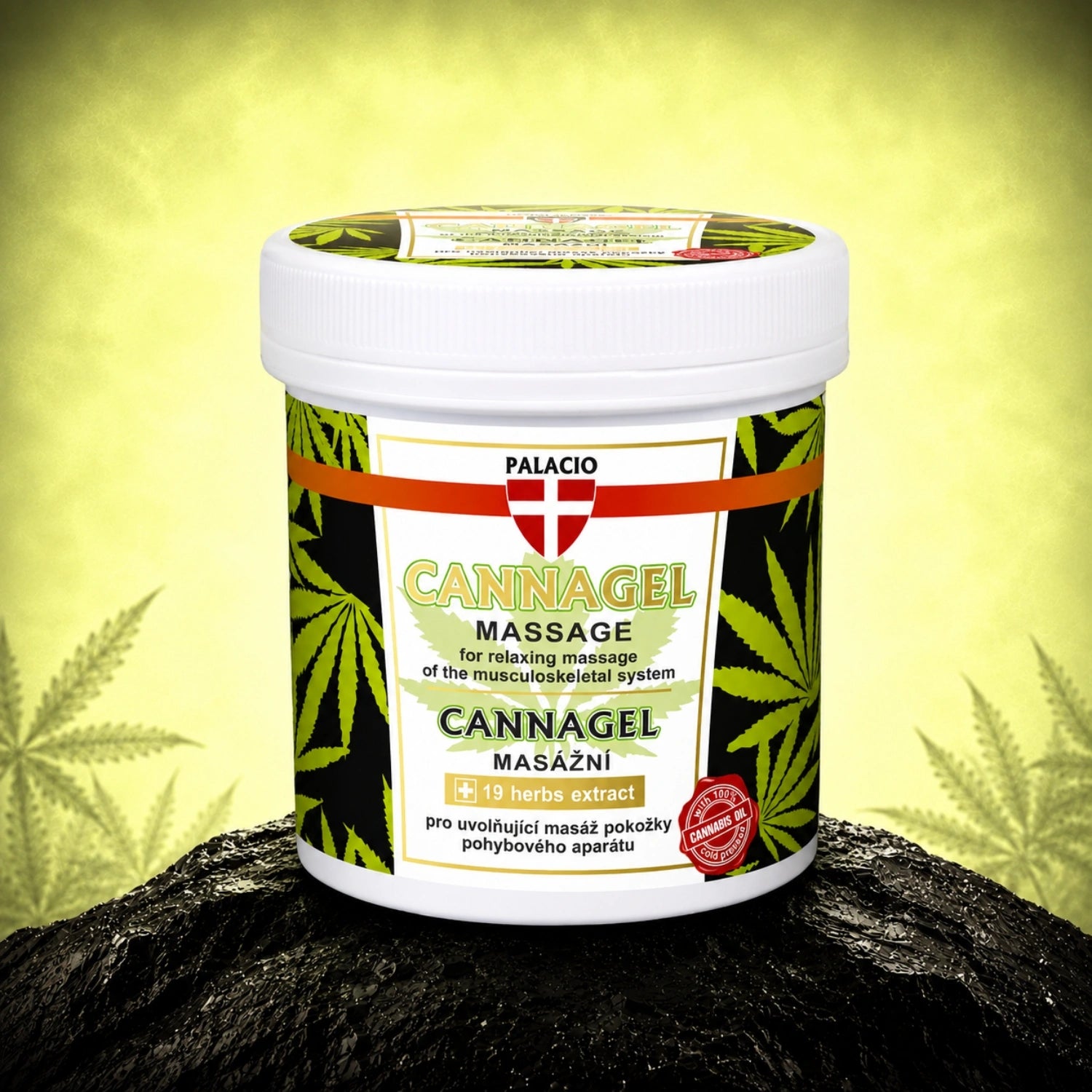 Hemp massage gel CANNAGEL, 250ml - Palacio