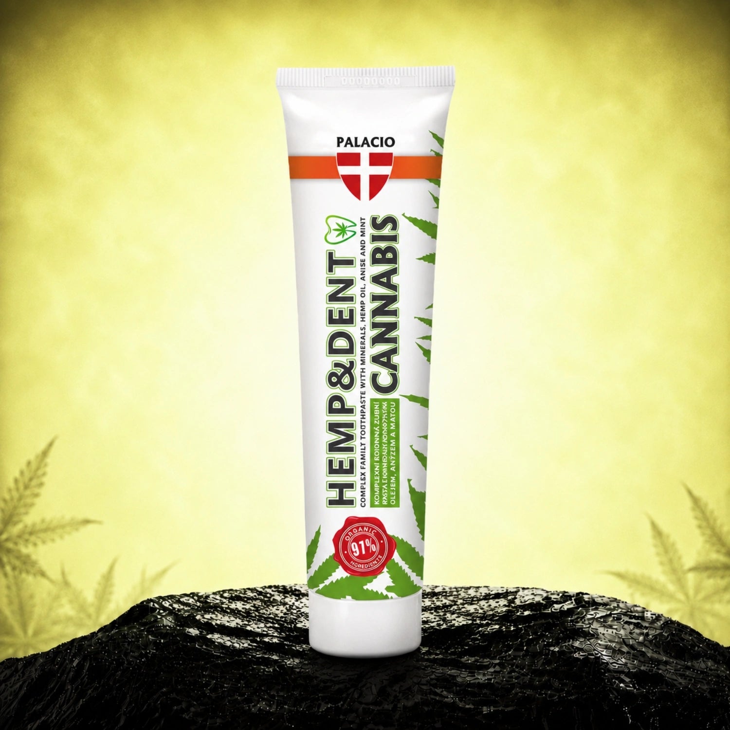 Hemp toothpaste HEMP & DENT, 75ml - Palacio