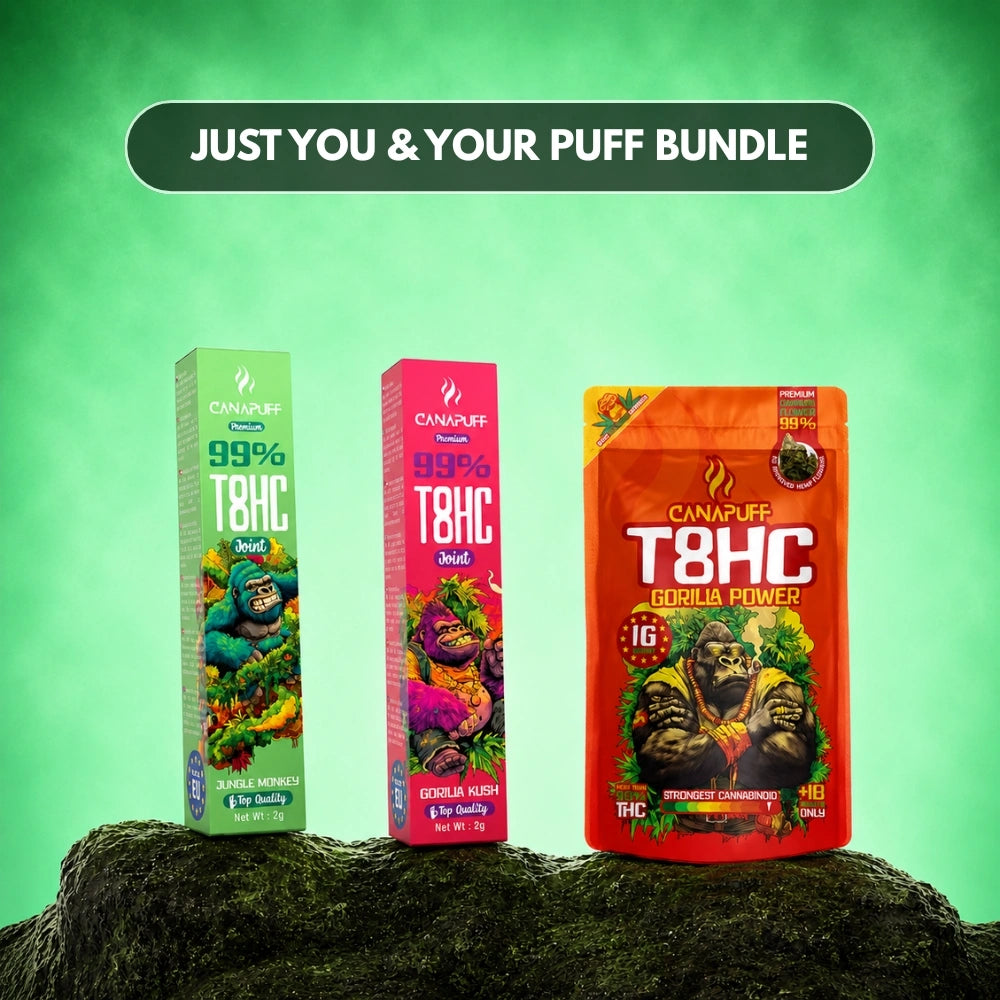 Canapuff Just You and Your Puff Bundle with joints and flowers