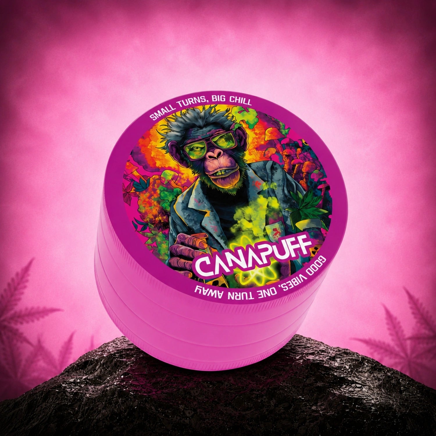 Canapuff Metal Grinder Atomic Monkey