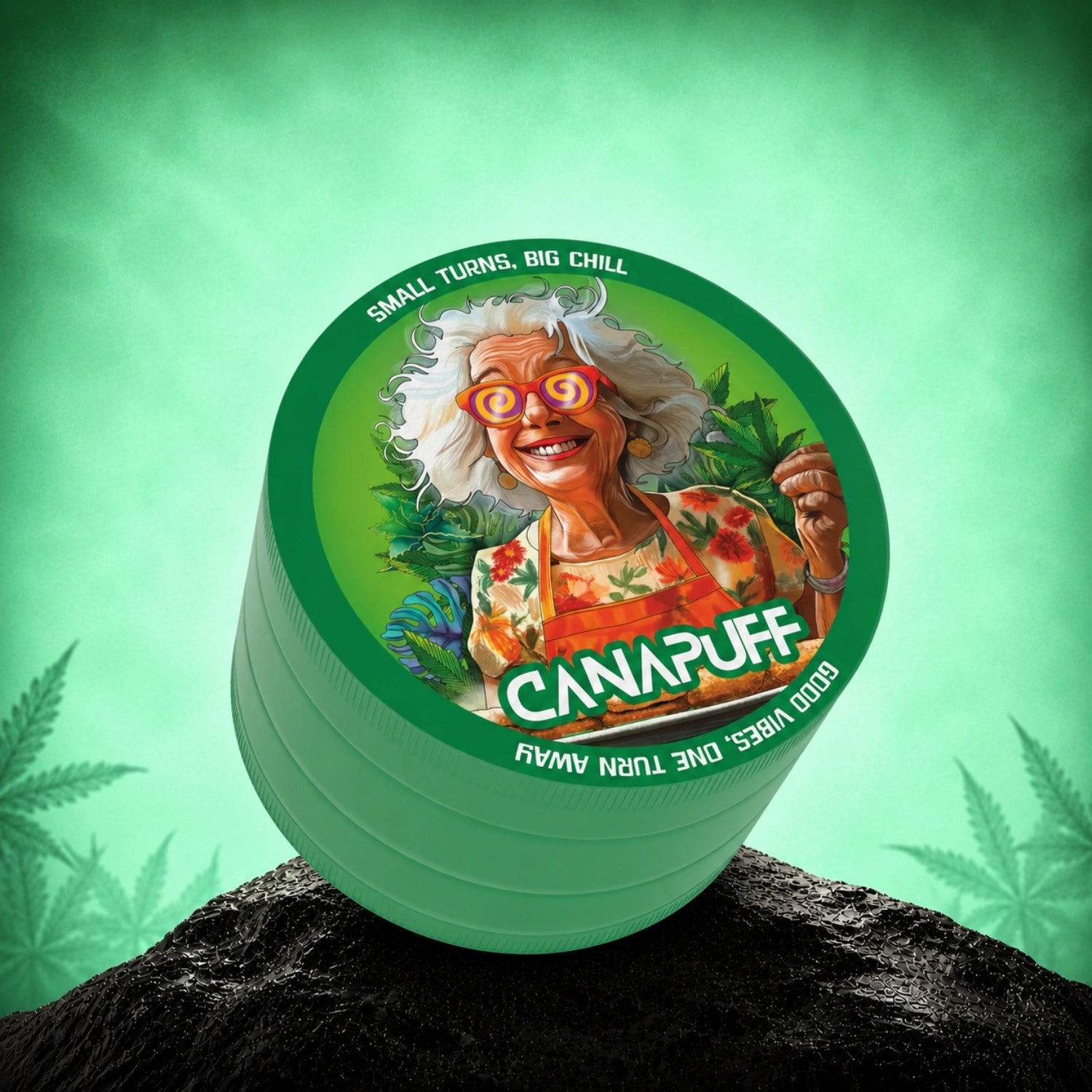 Canapuff metal grinder, Snicker Doodle