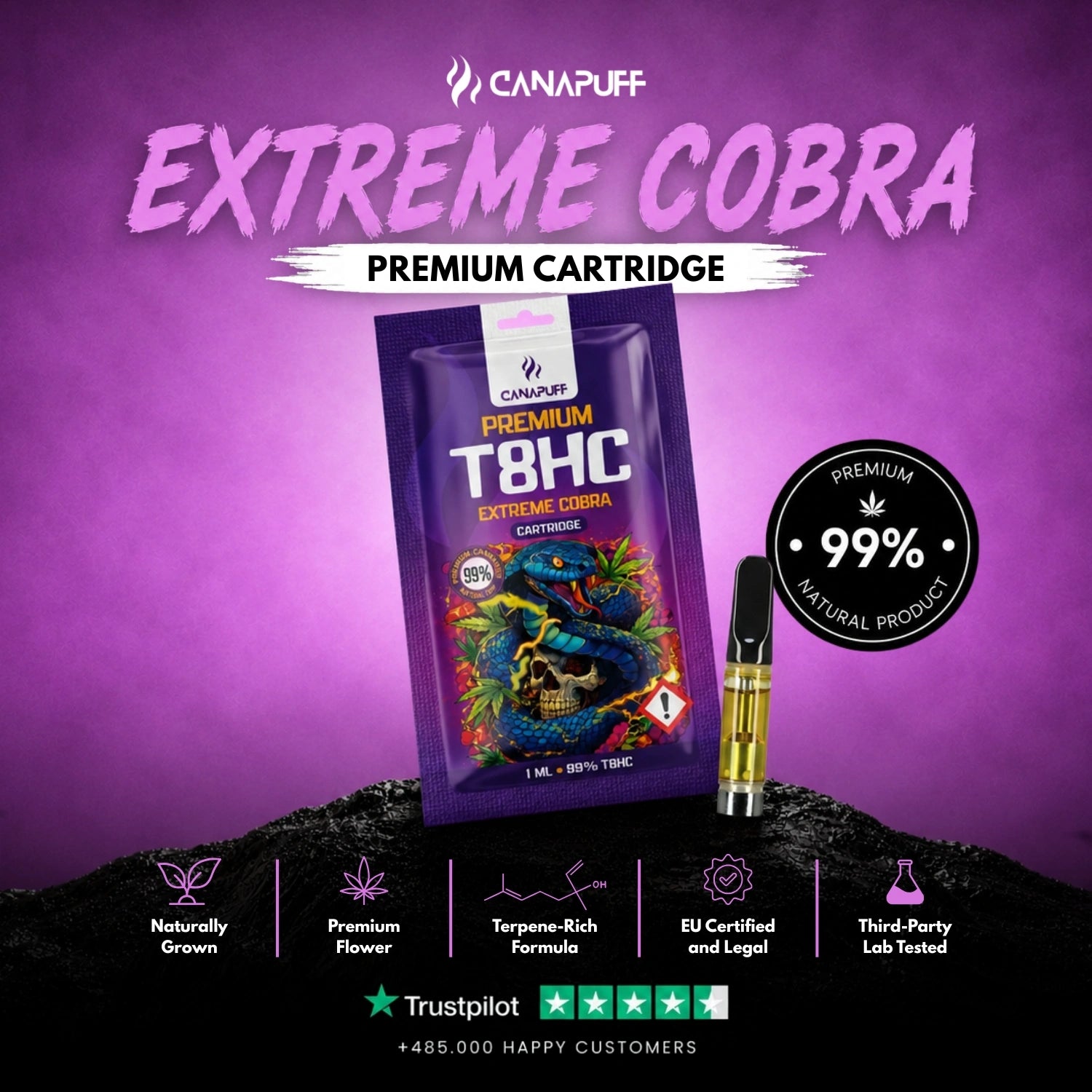 T8HC Cartridge Extreme Cobra 99%