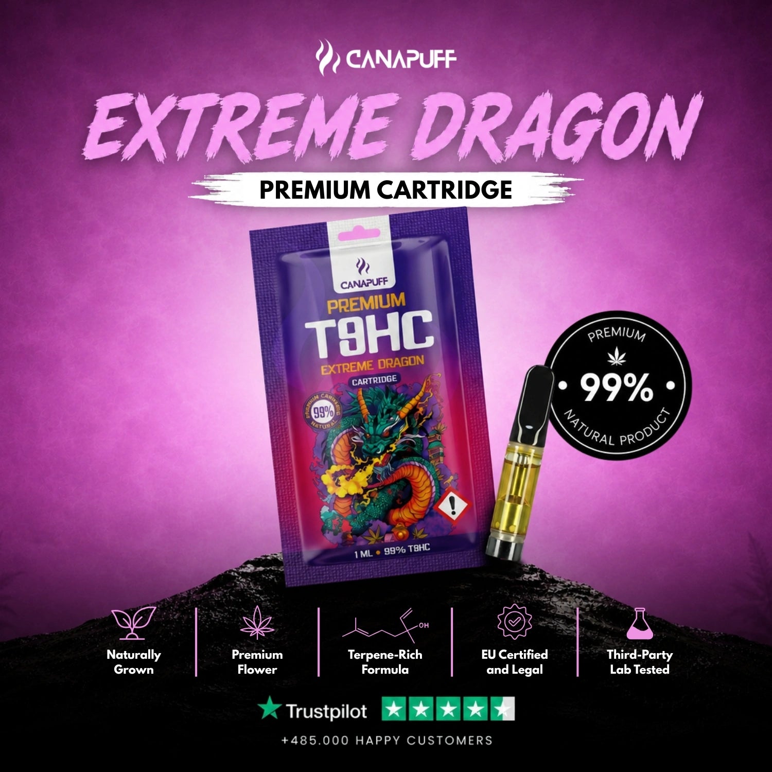 T8HC Cartridge Extreme Dragon 99%