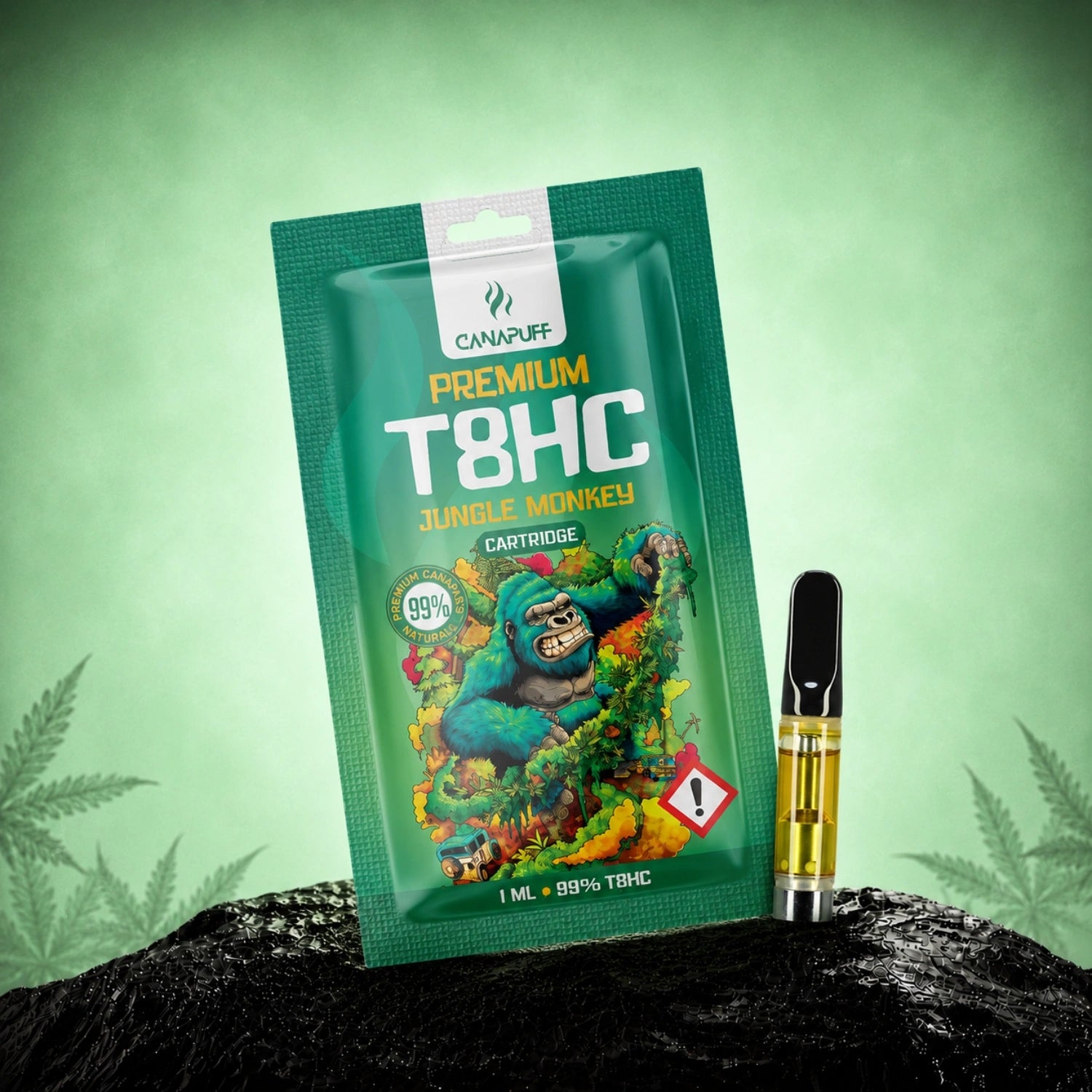 Canapuff T8HC Jungle Monkey Cartridge 99%, 1 ml