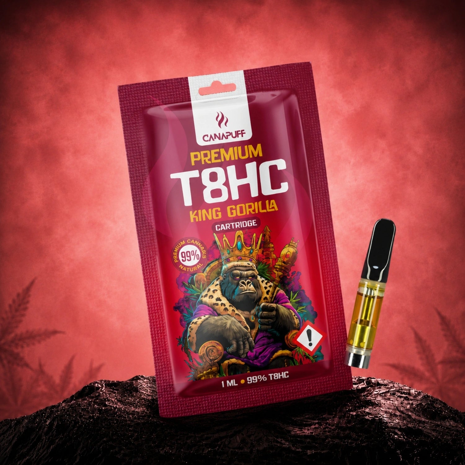 Canapuff T8HC Cartridge King Gorilla 99%, 1 ml