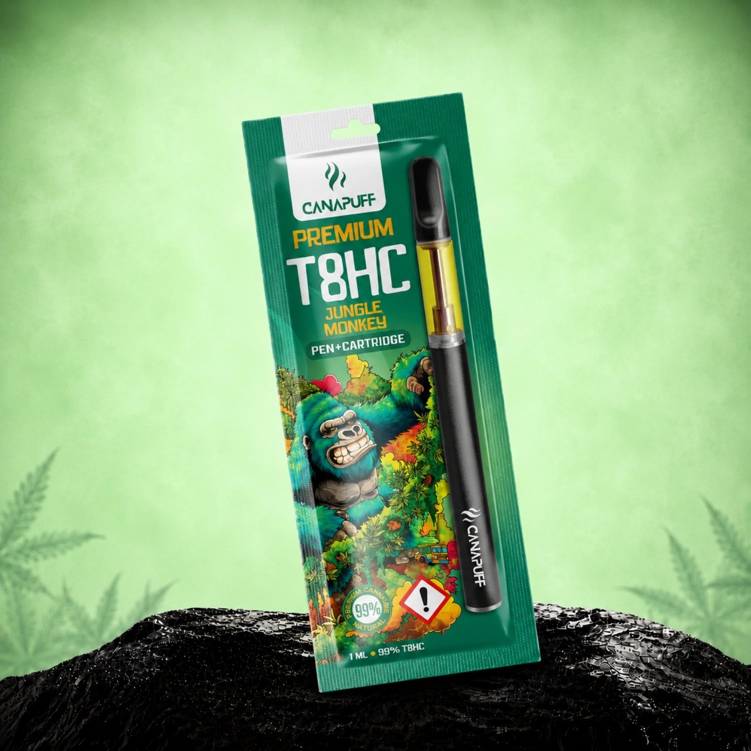 Canapuff T8HC Jungle Monkey pen and cartridge, 99%, 1 ml