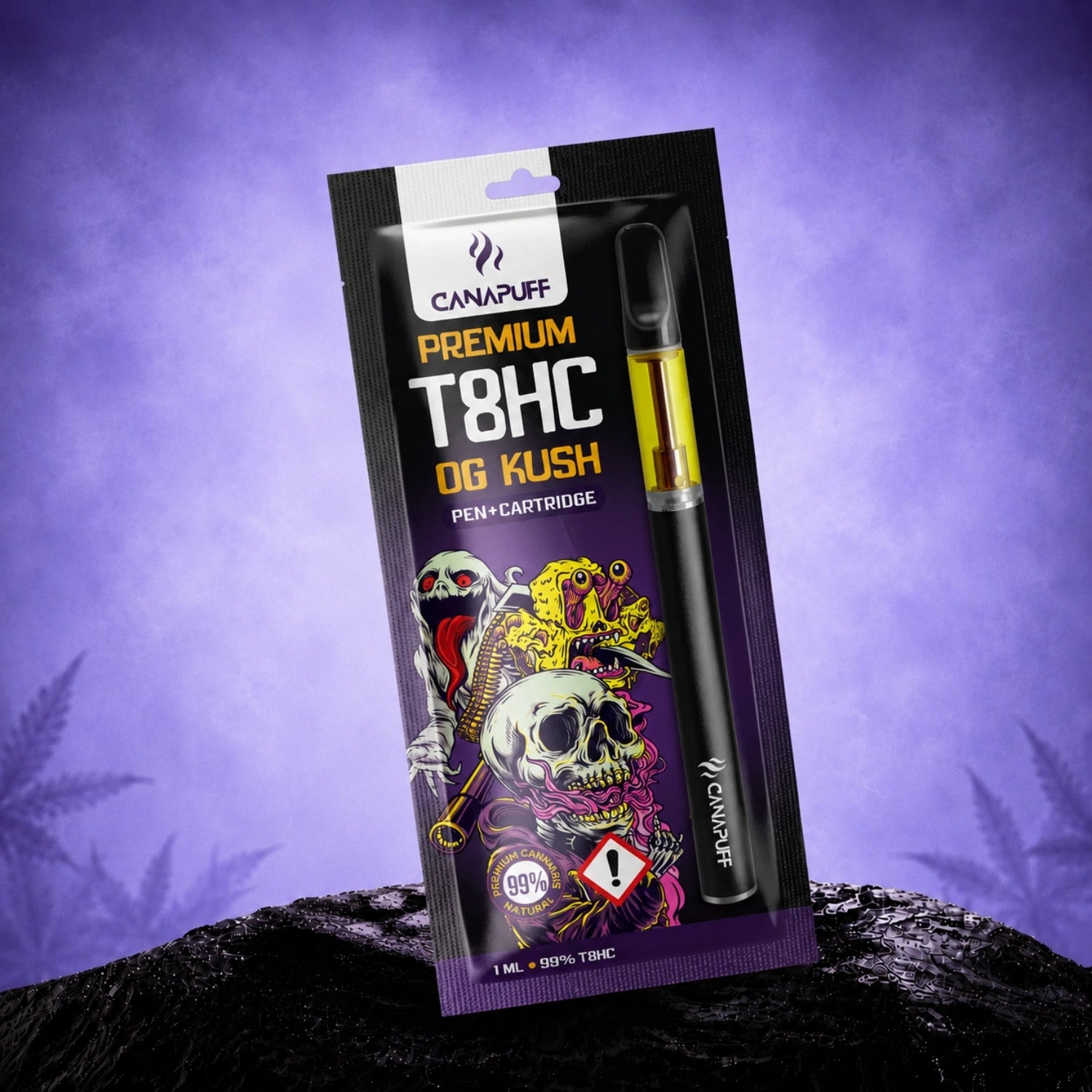 Canapuff T8HC Pen+Cartridge OG Kush 99%, 1 ml
