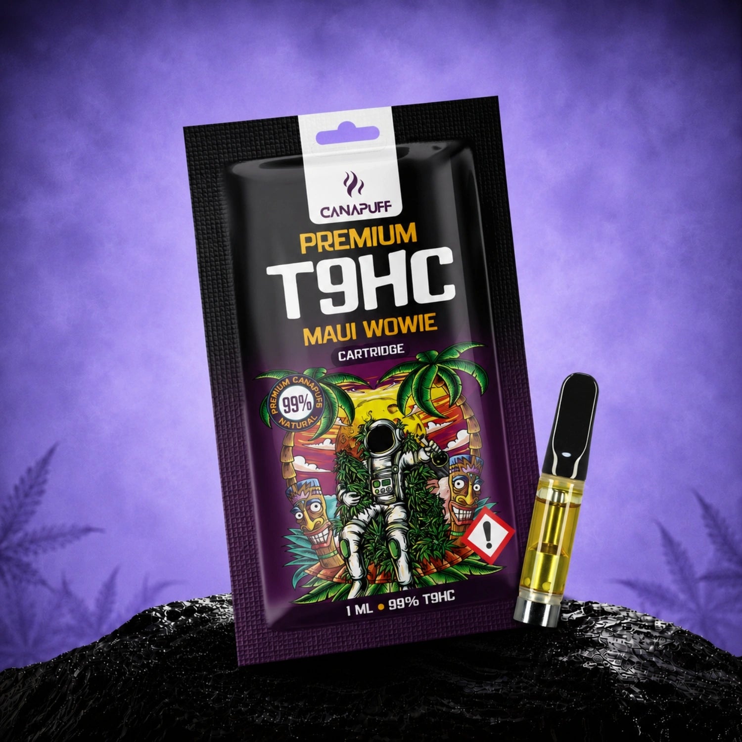 Canapuff T9HC Maui Wowie cartridge, 1 ml, 99%