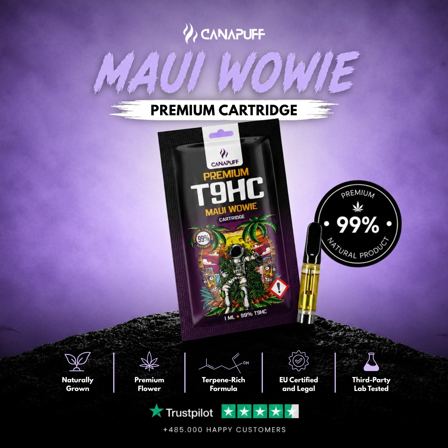 T9HC Cartridge Maui Wowie 99%