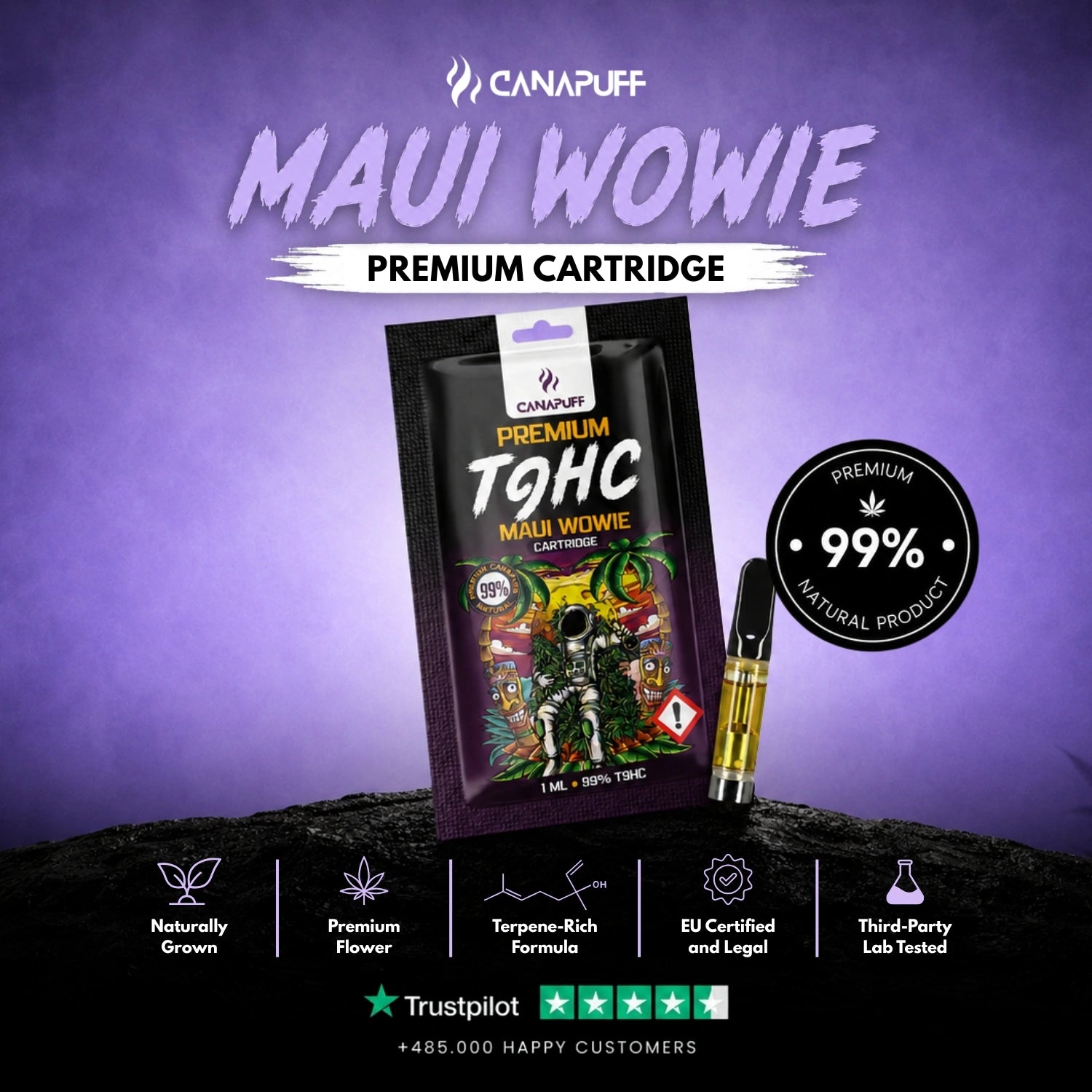 TⳊHC Cartridge Maui Wowie 99%