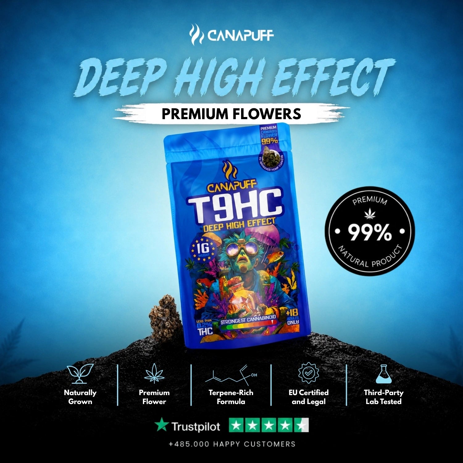 T9HC Flowers Deep 99%