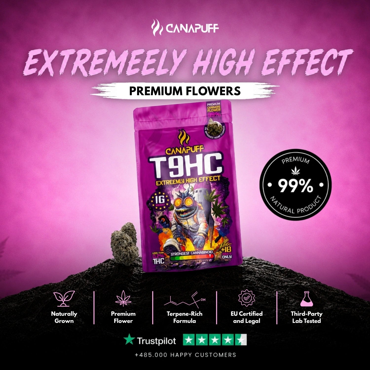 T9HC Flowers Extreemly 99%