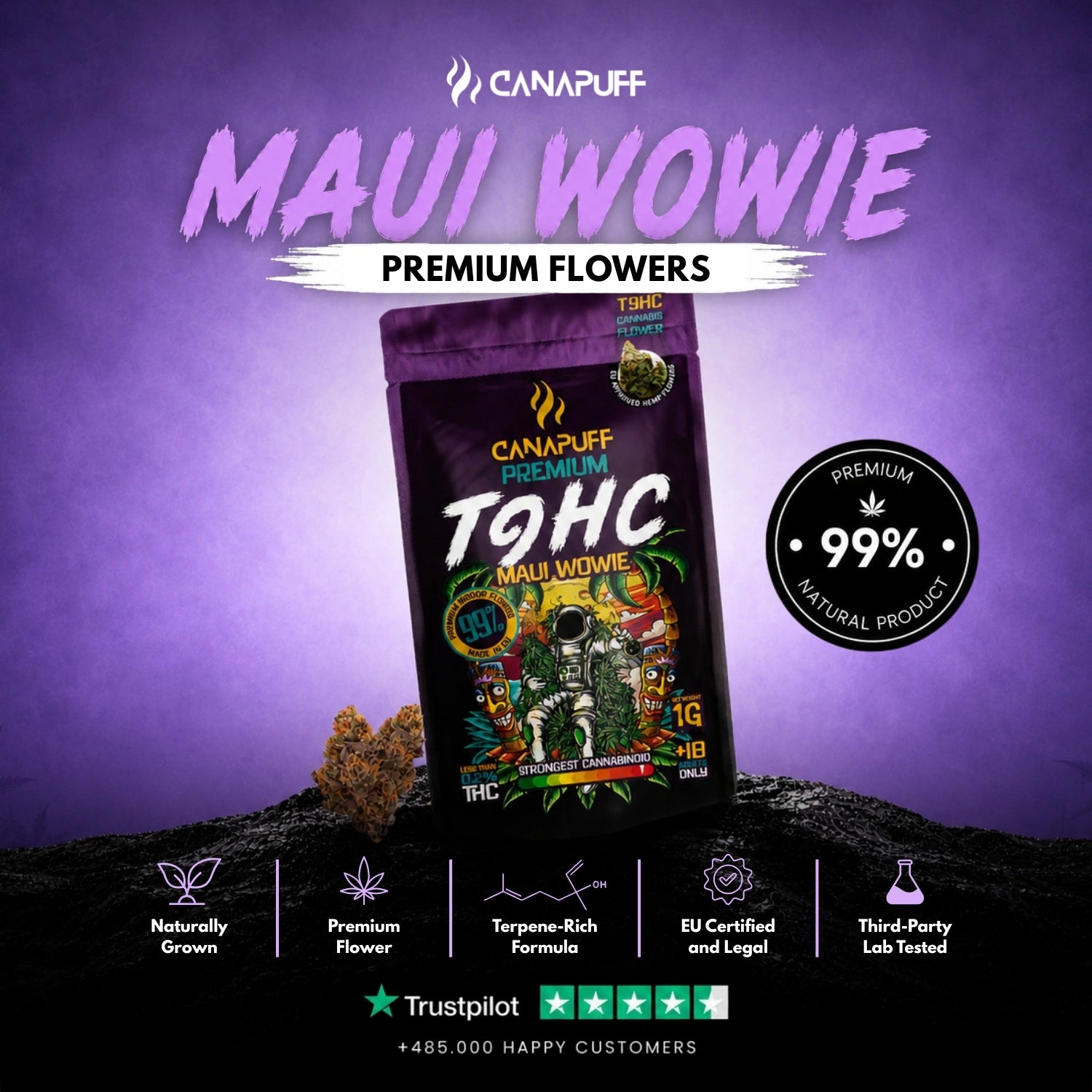 TⳊHC Flowers Maui Wowie 99%
