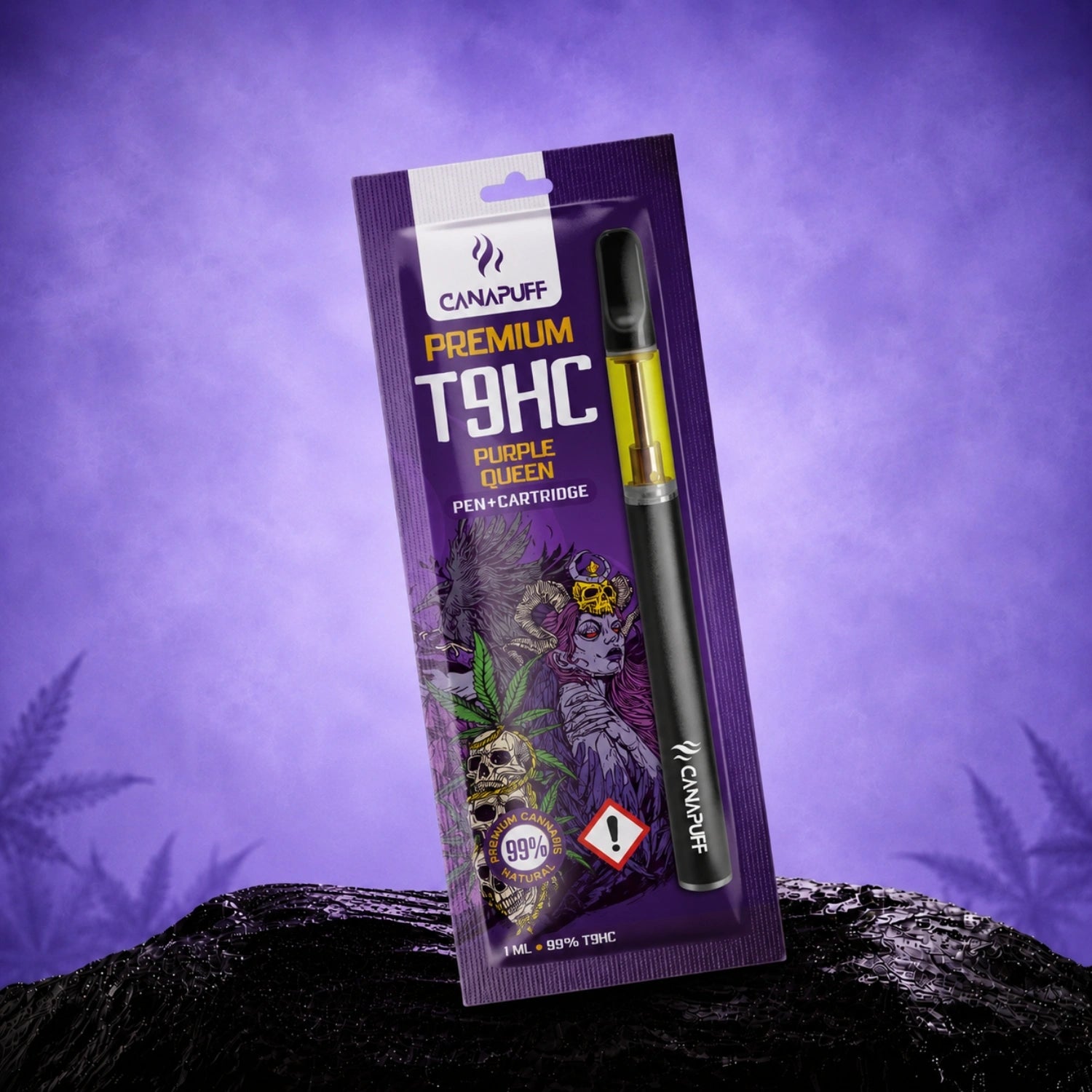 Canapuff T9HC Pen+Cartridge Purple Queen 1 ml, 99% T9HC