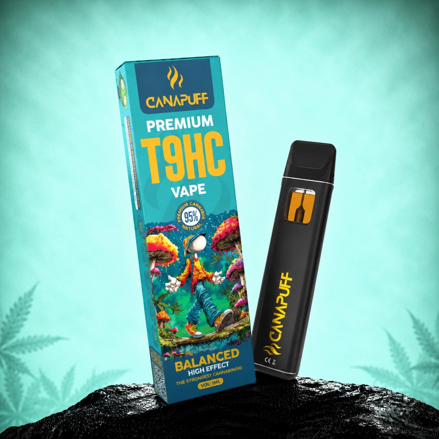 Canapuff T9HC Vape Balanced 95% 1ml disposable pen