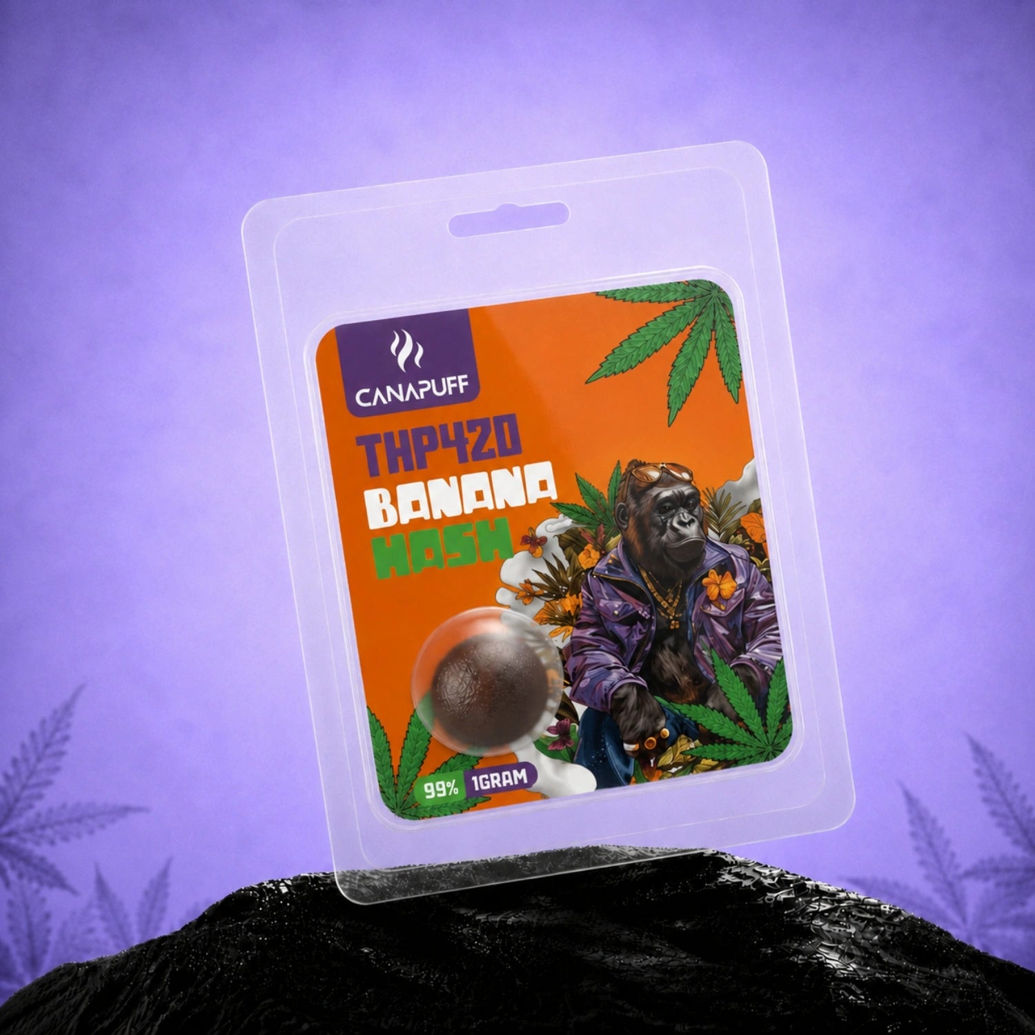Canapuff THP420 Banana hash 99% 1 gram pack