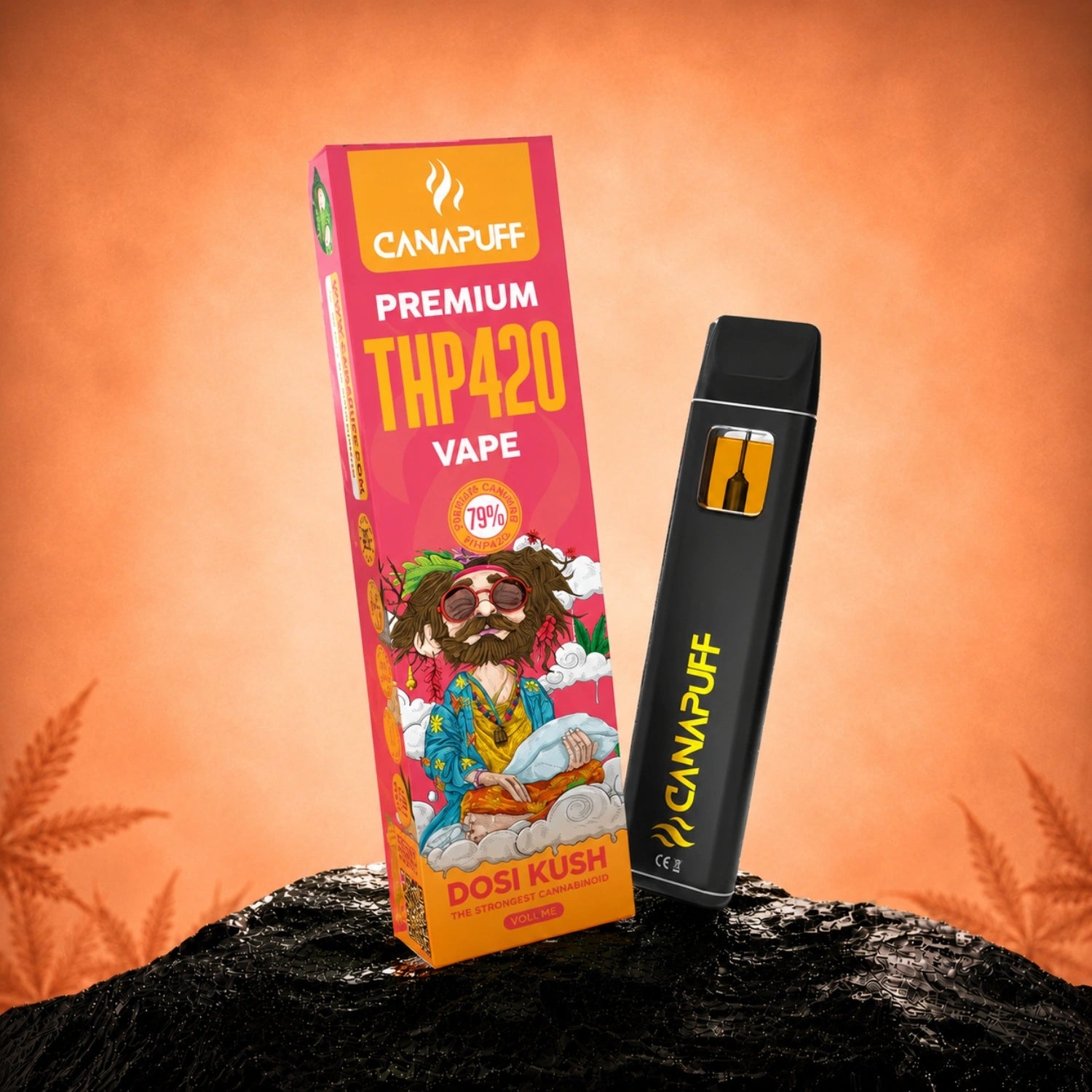 Canapuff THP420 Dosi Kush Vape 79% 1ml disposable pen