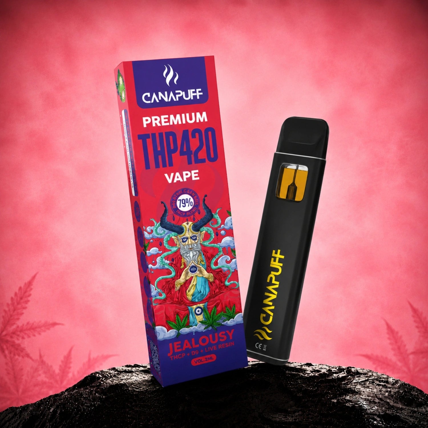 Canapuff THP420 Vape Jealousy 79% 1 ml disposable pen