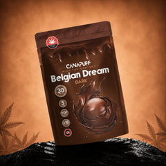 Pralines au chocolat noir Canapuff Delta 9 Chocolate Bitter, Delta-9 THC issu du chanvre, 30 mg