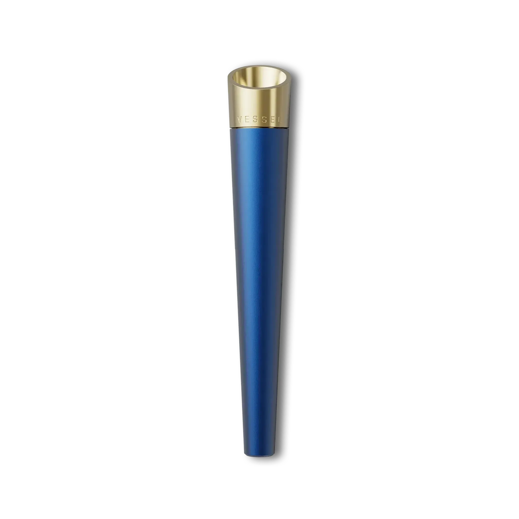 Vessel Cone Maritime blue and gold pre-roll holder
