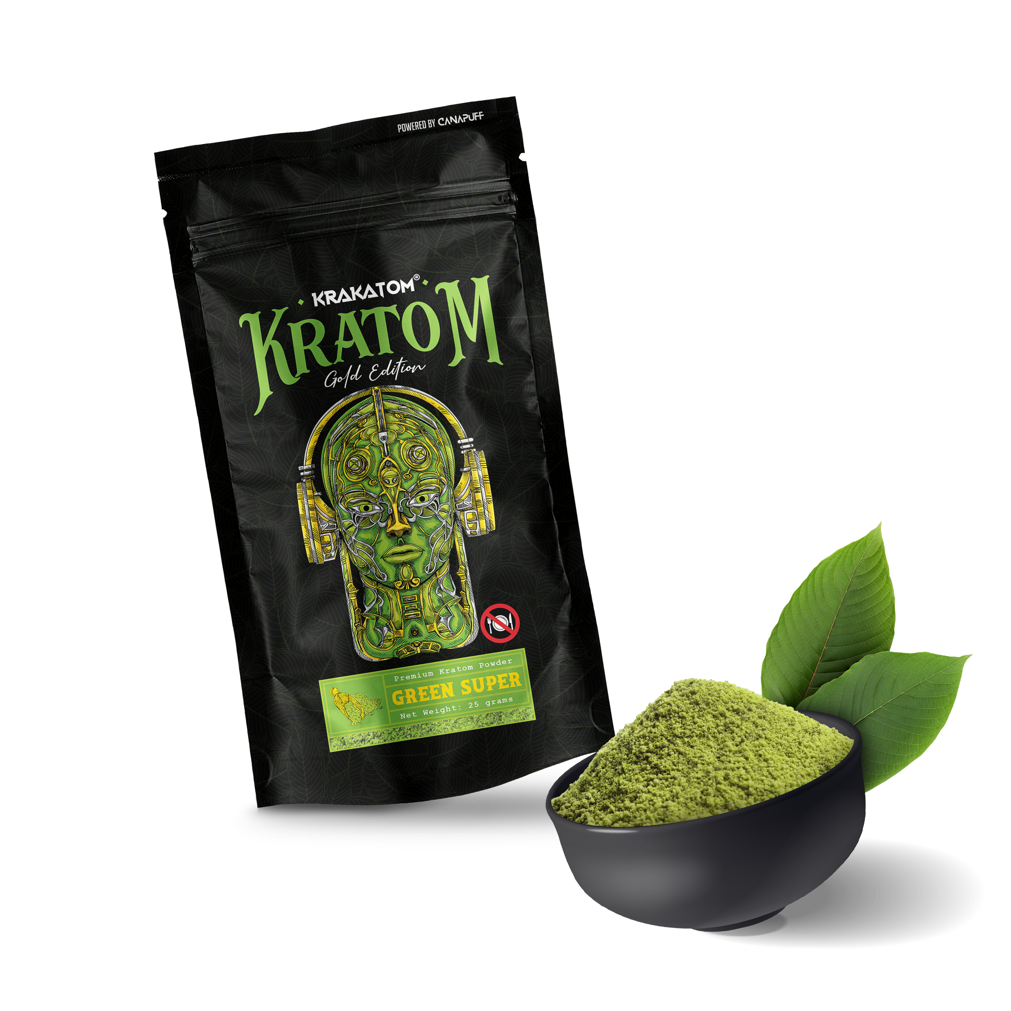Krakatom - Grøn Super - Guldudgave-Canapuff