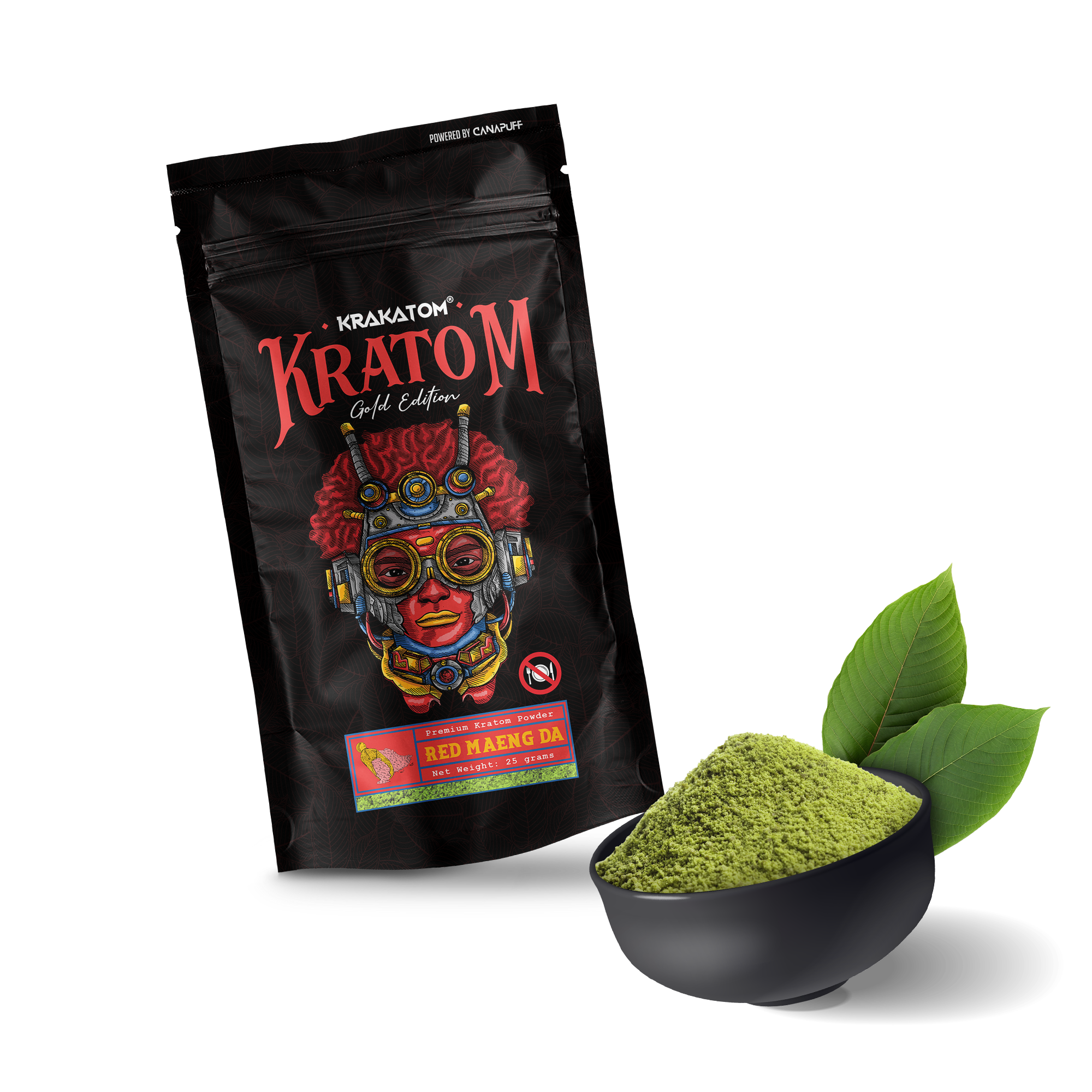 Kratom - Red Maeng Da - Guldudgave-Canapuff