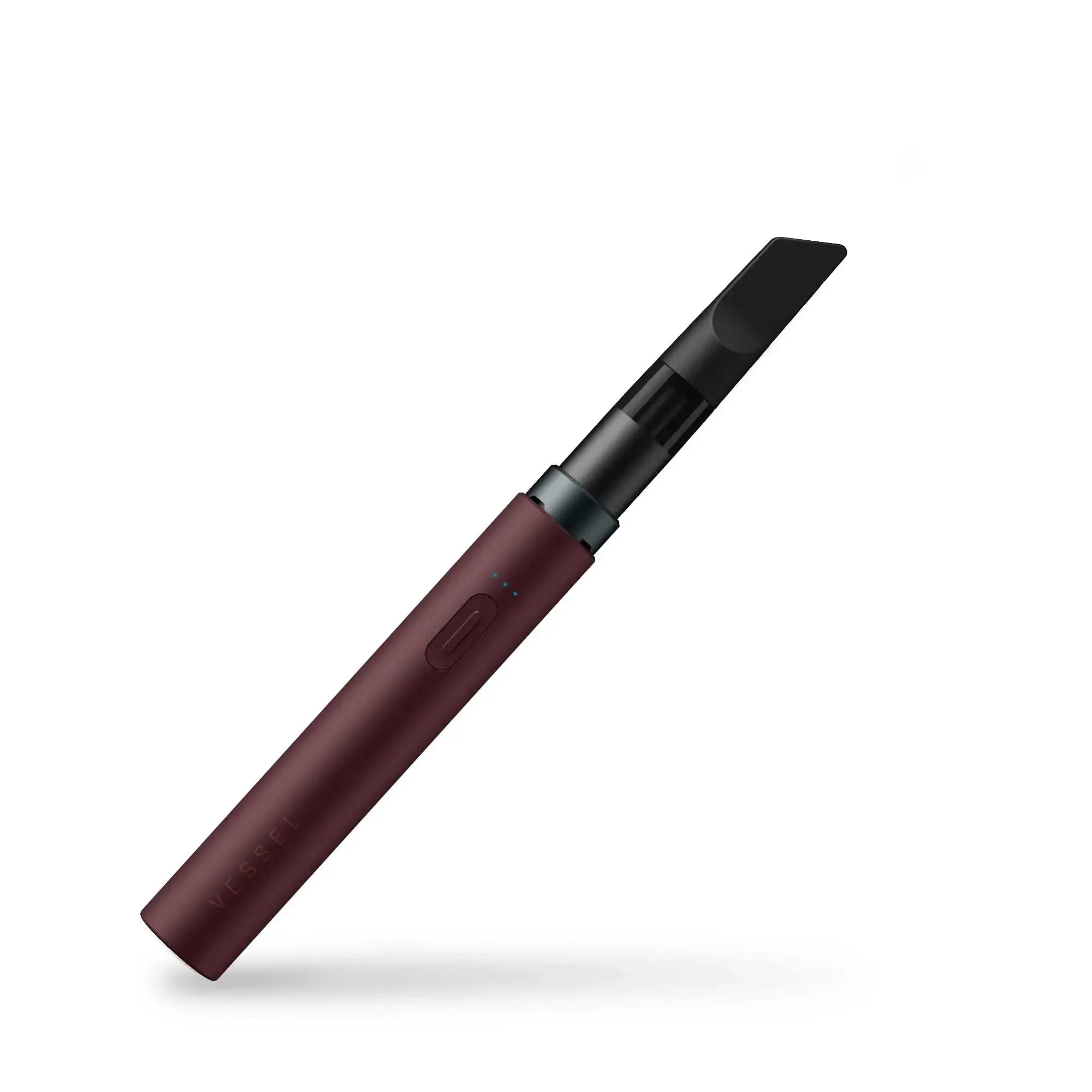Vessel Core vape pen in Merlot with black mouthpiece