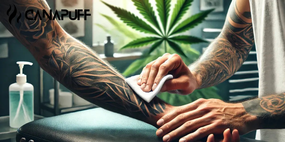 fumer du weed après un tatouage, fumer du weed, tatouage