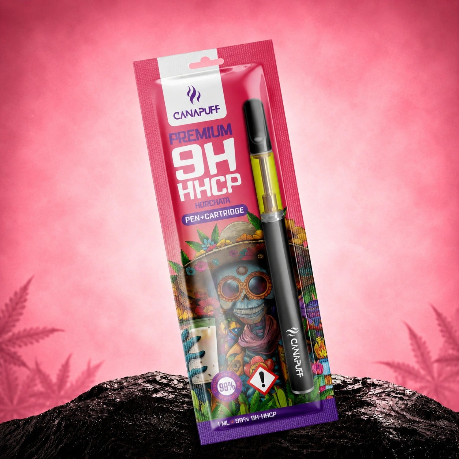 Canapuff 9H-HHCP Horchata 99% pen and cartridge, 1 ml disposable vape