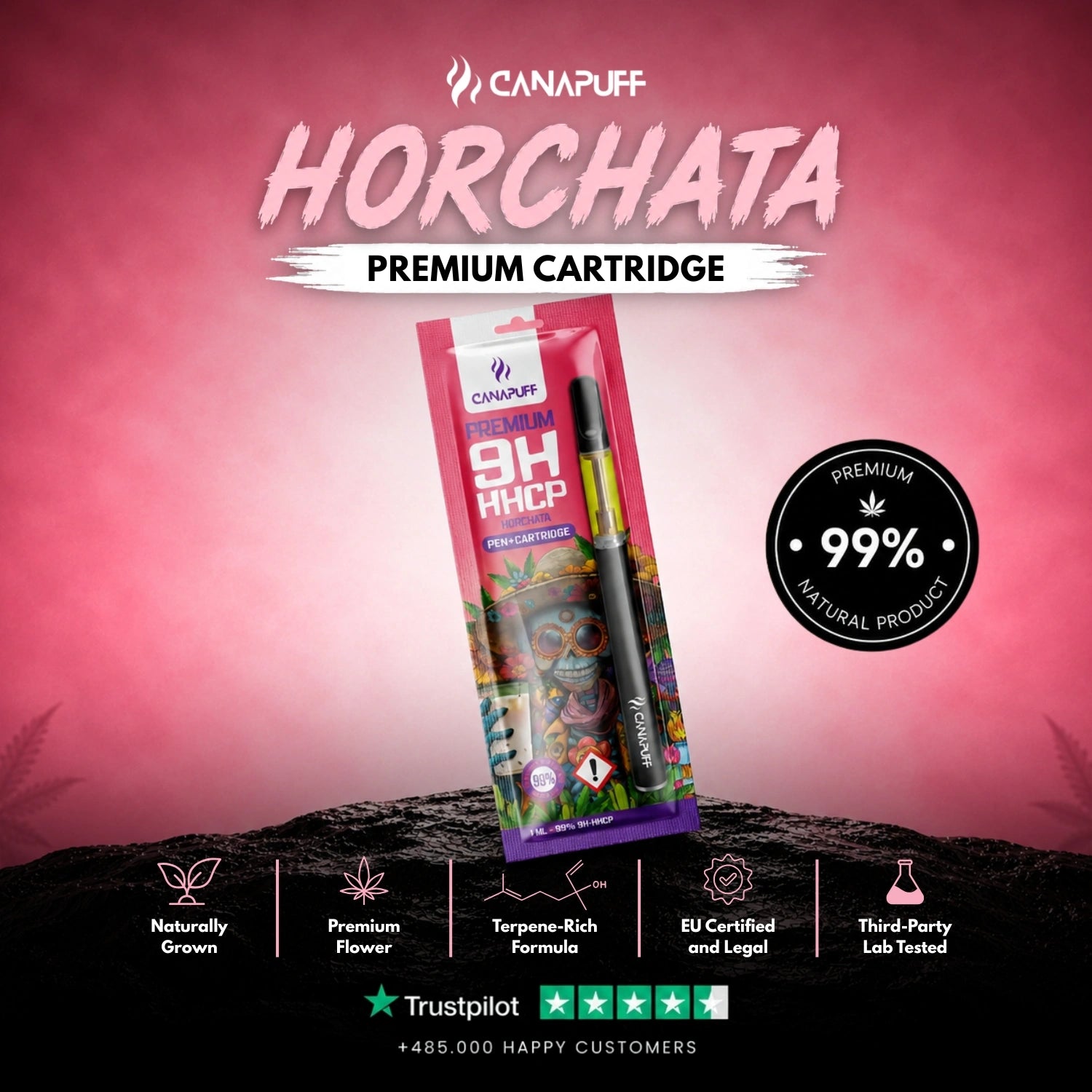 9H-HHCP Pen+Cartridge Horchata 99%
