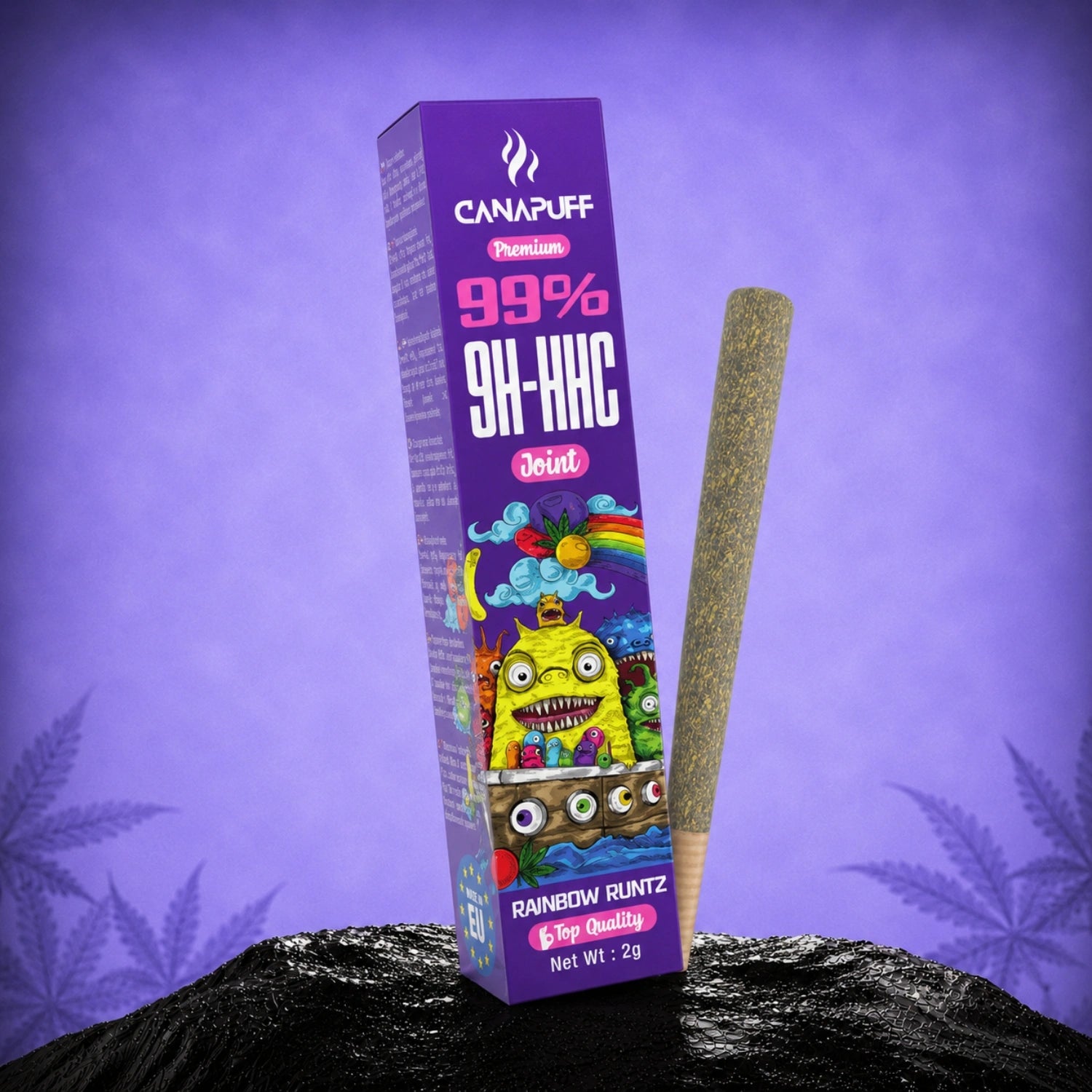 Canapuff 9H-HHC Joint Rainbow Runtz 99%, 2g