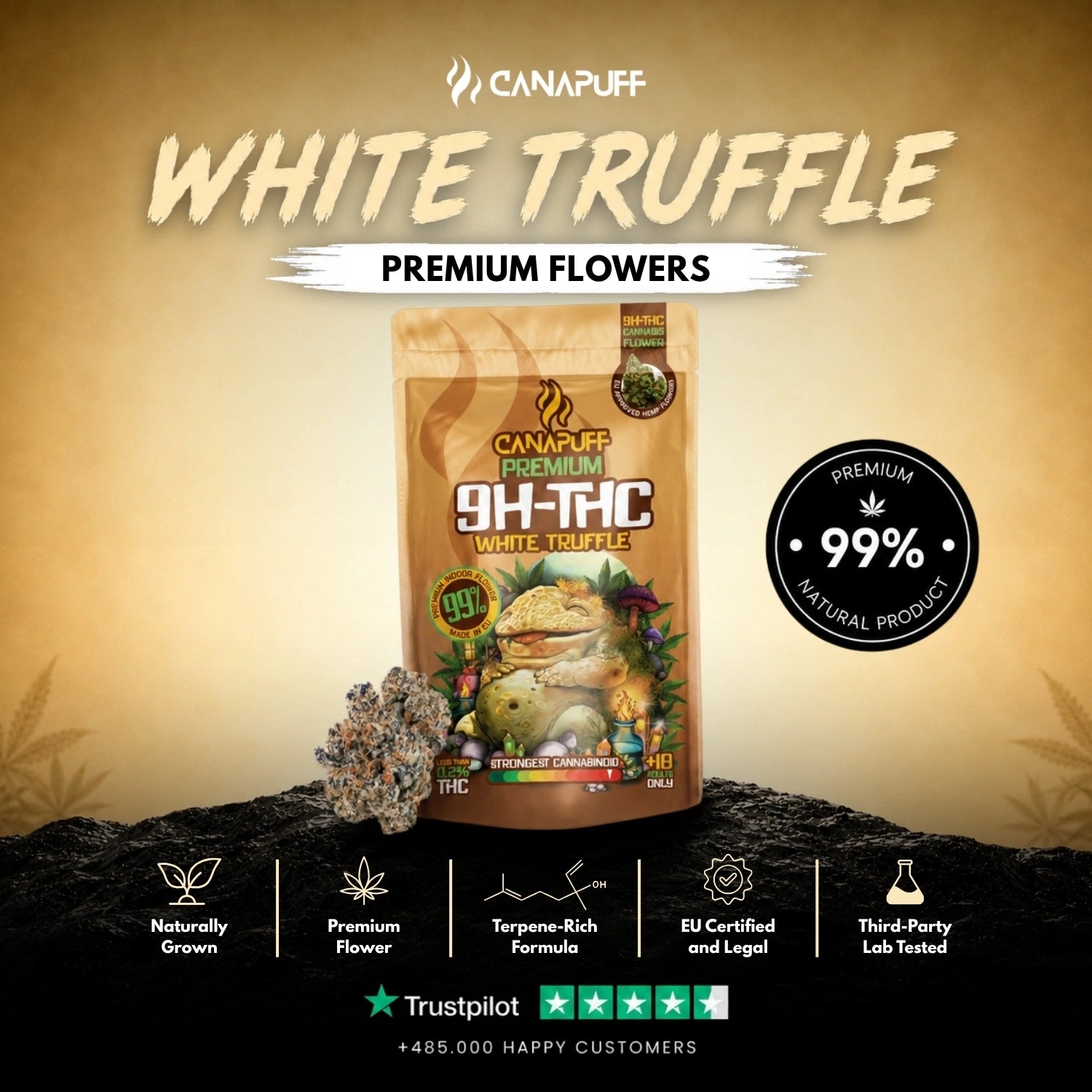 9H-THC Flowers White Truffle 99%