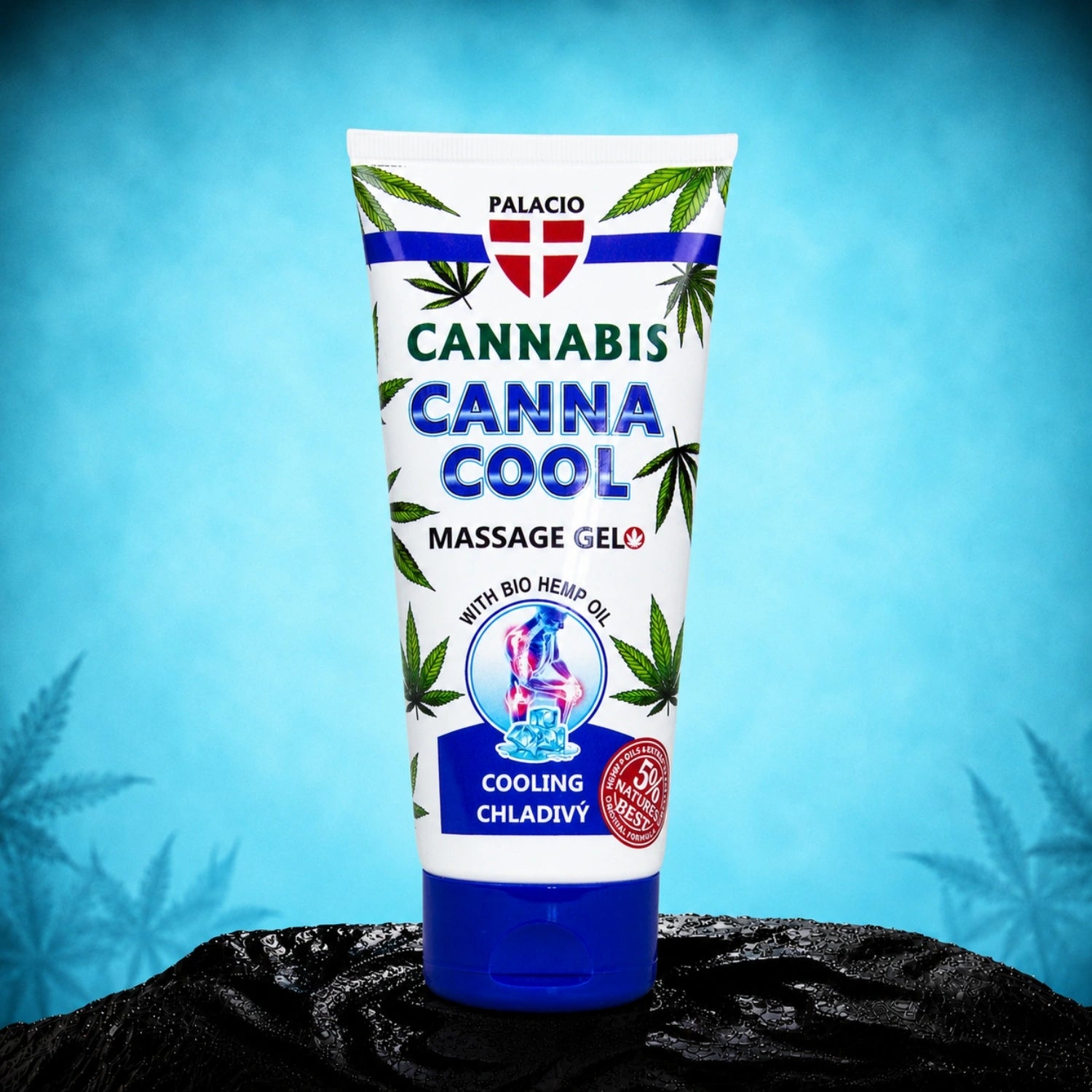 CANNACOOL hemp massage gel, cooling, 200ml - Palacio