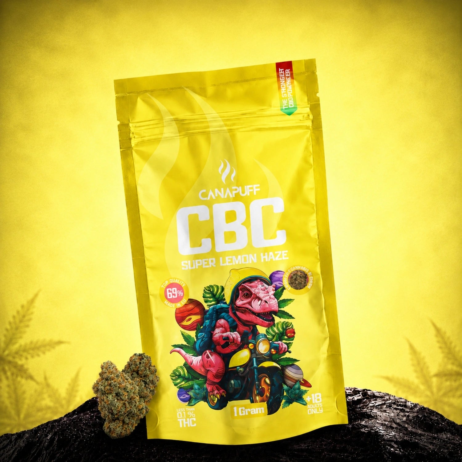 Canapuff CBC flowers Super Lemon Haze 69% 1 gram