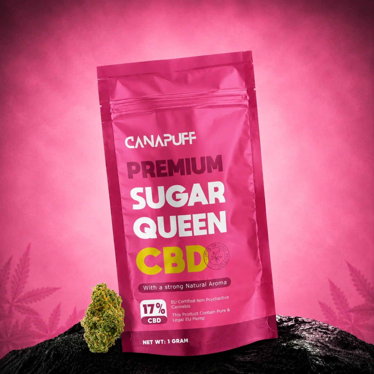 Canapuff Sugar Queen CBD flowers 17% 1 gram pouch