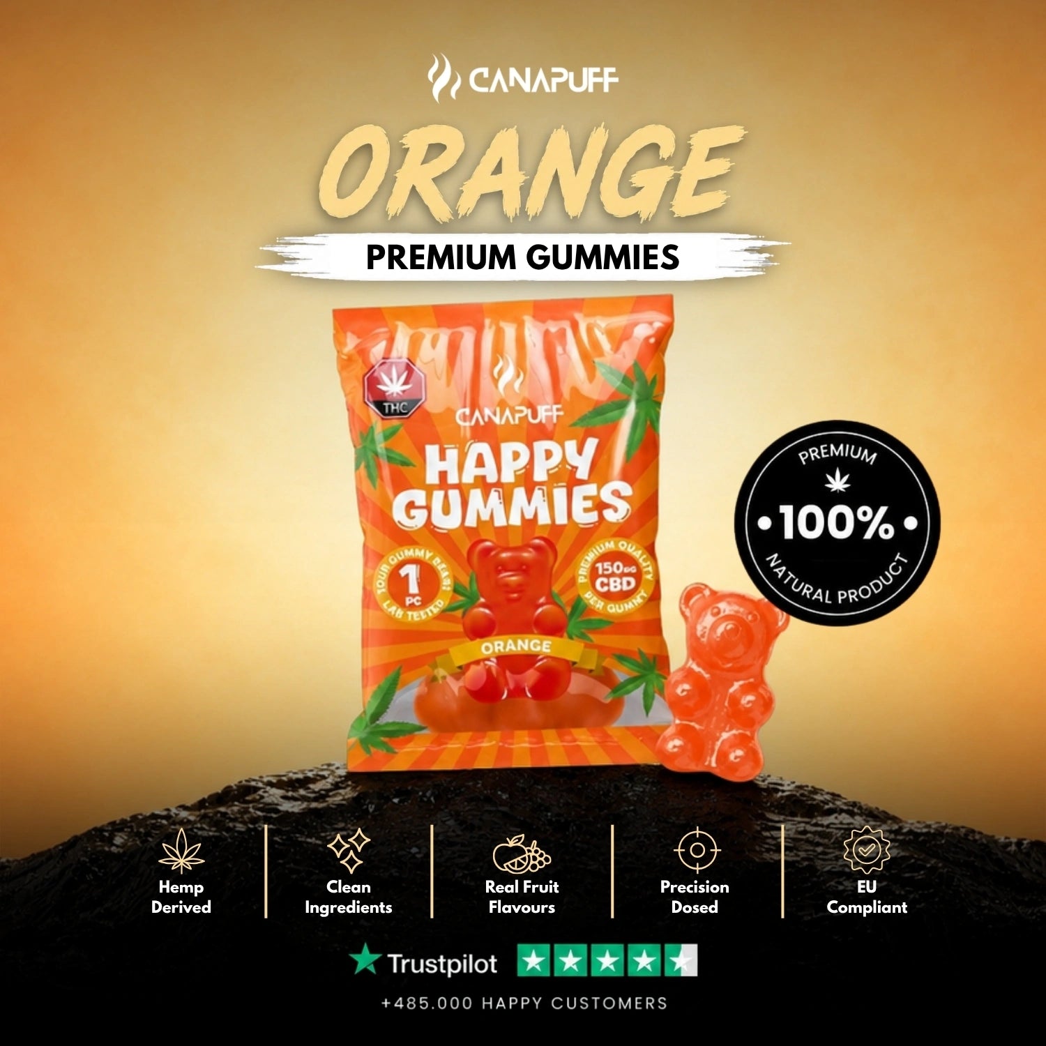 CBD Gummies Orange